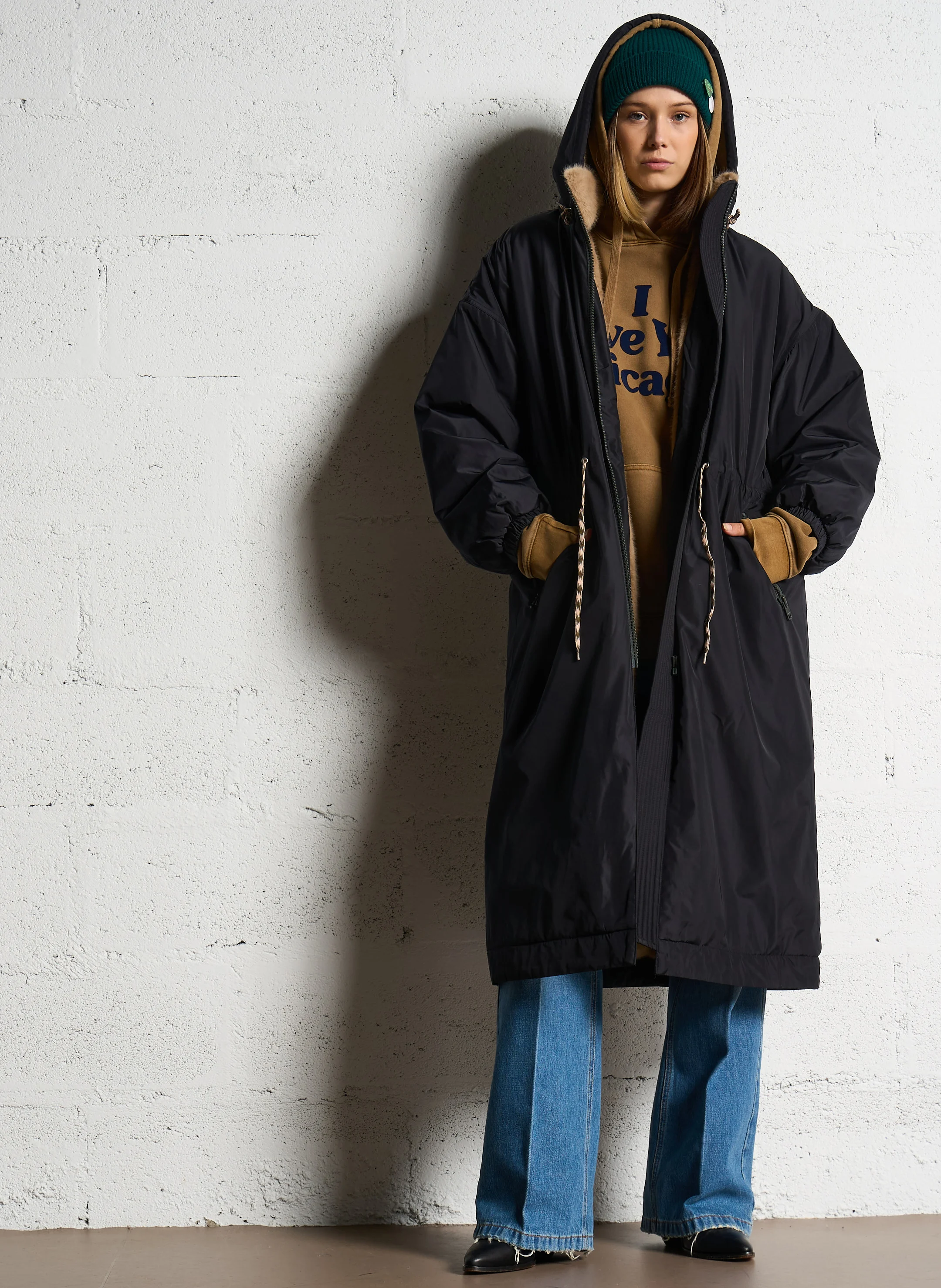 HOSFO - Manteau col montant | Bleu