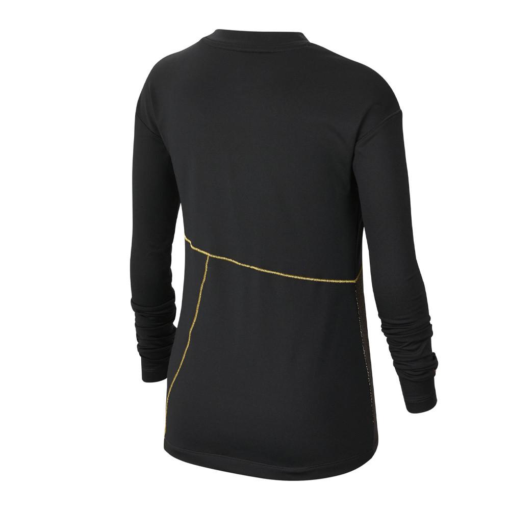 Nike T-shirt Noir/Doré Fille Nike Pro Warm