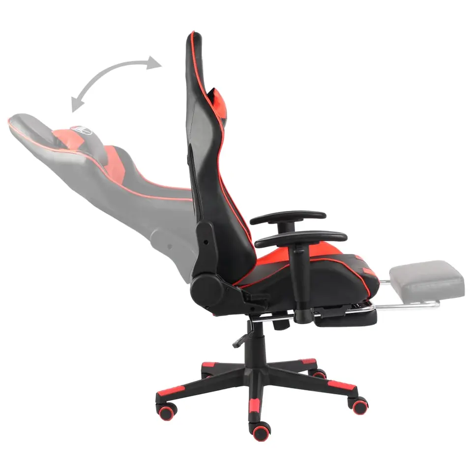 vidaXL - Gamingstoel - Rood - PVC