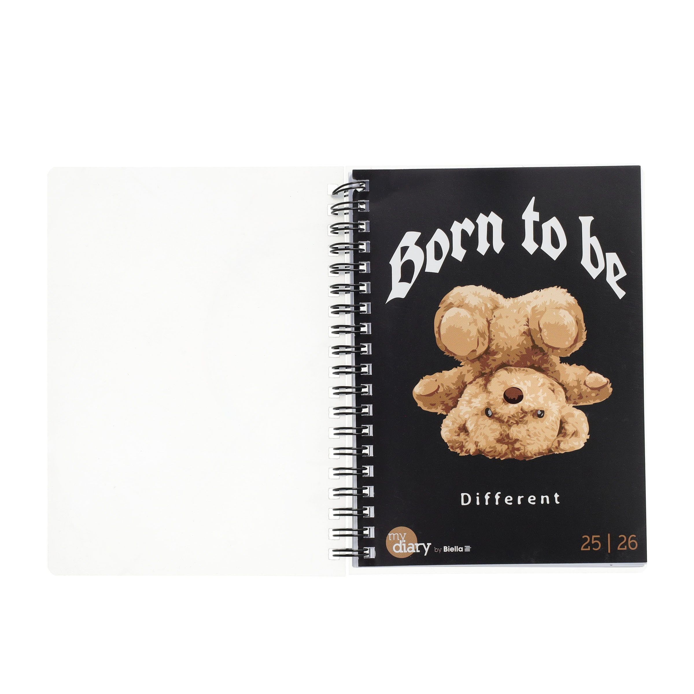(1W/2S) 12x16.5cm mydiary Wire-O Schüleragenda Zeitplanungssystem Wochenkalender 2025-2026 (806517820026U) - Teddy