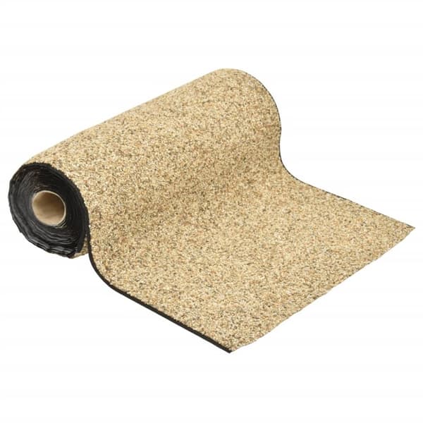 vidaXL Steinfolie naturlig sand 400x40 cm