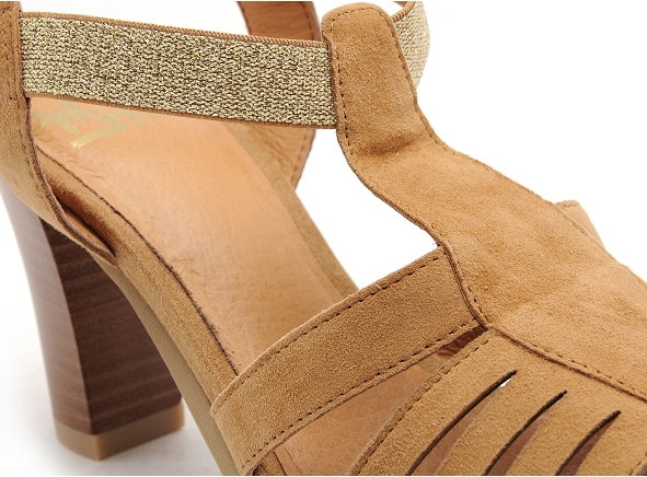 Mamzelle nu pieds talons femme taxon marron