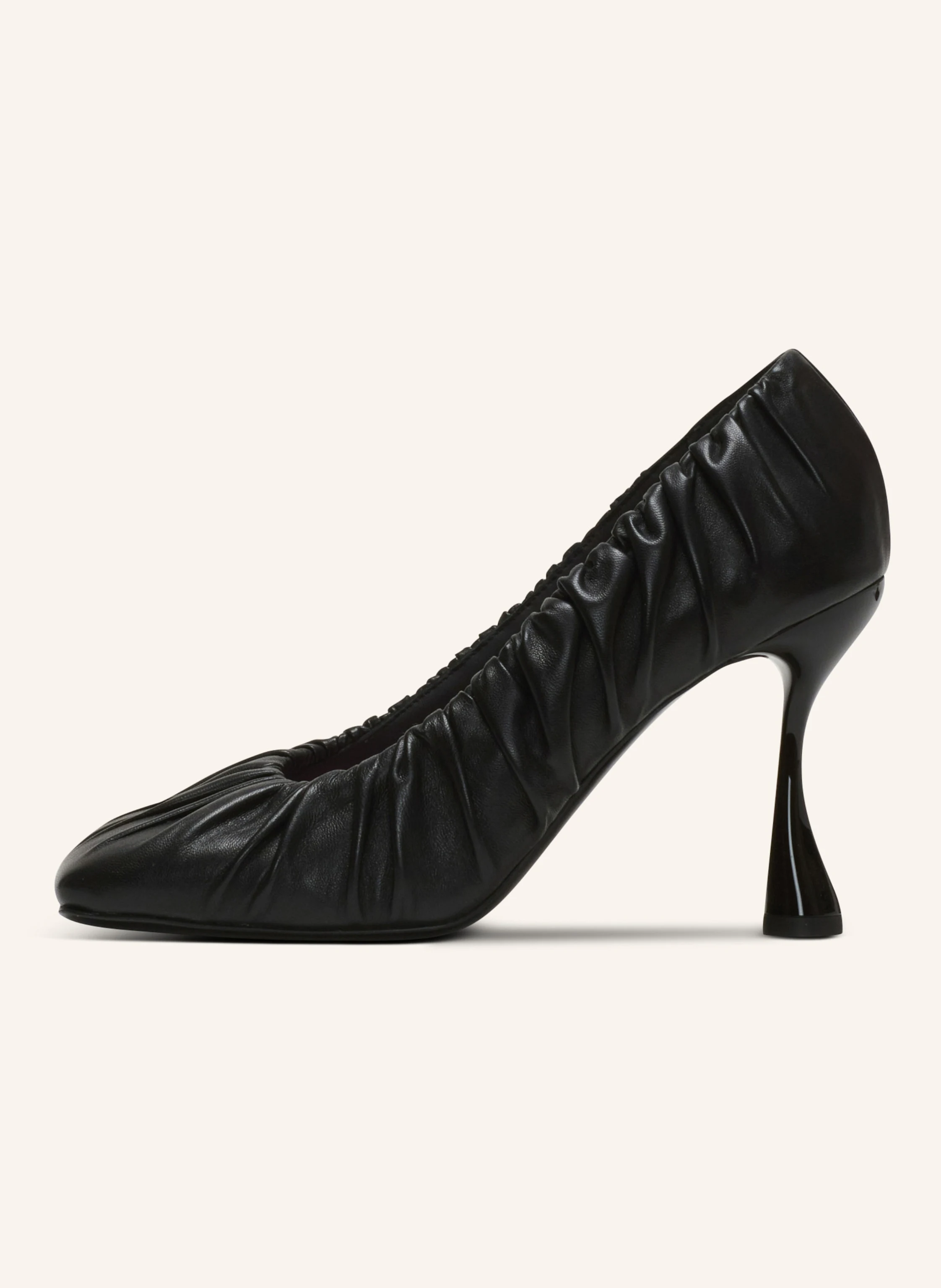 BALMAIN Pumps Eden aus gerafftem Lammleder