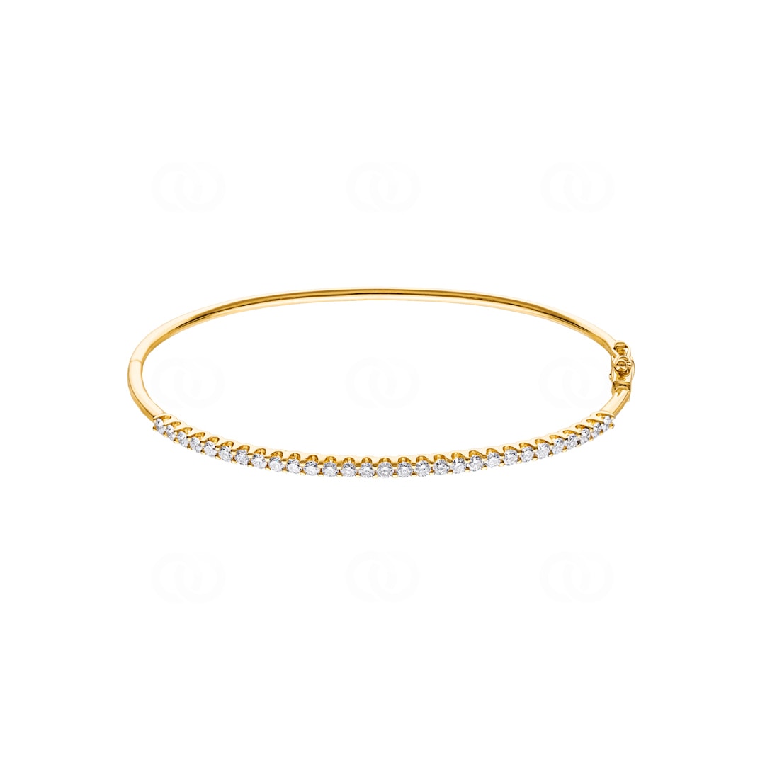 1.02 Karat Diamantarmreif oval 750/18 K Gelbgold