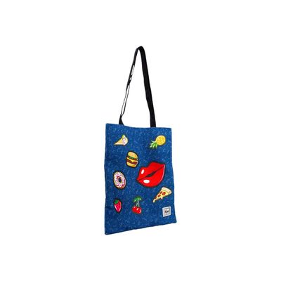 Oh My Pop! Patches - Sac shopping - bleu foncé - Karactermania