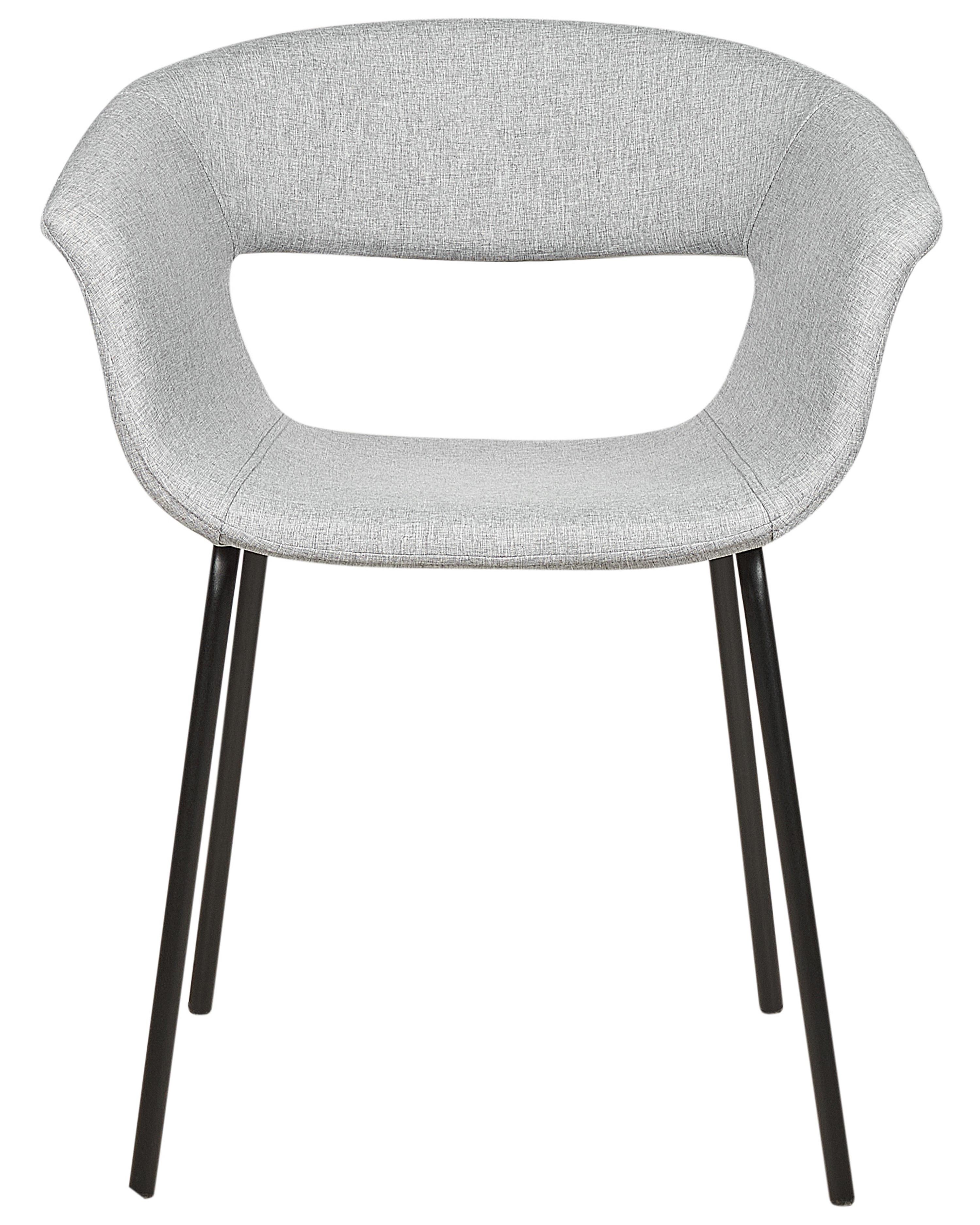Set van 2 eetkamerstoelen ELMA Lichtgrijs