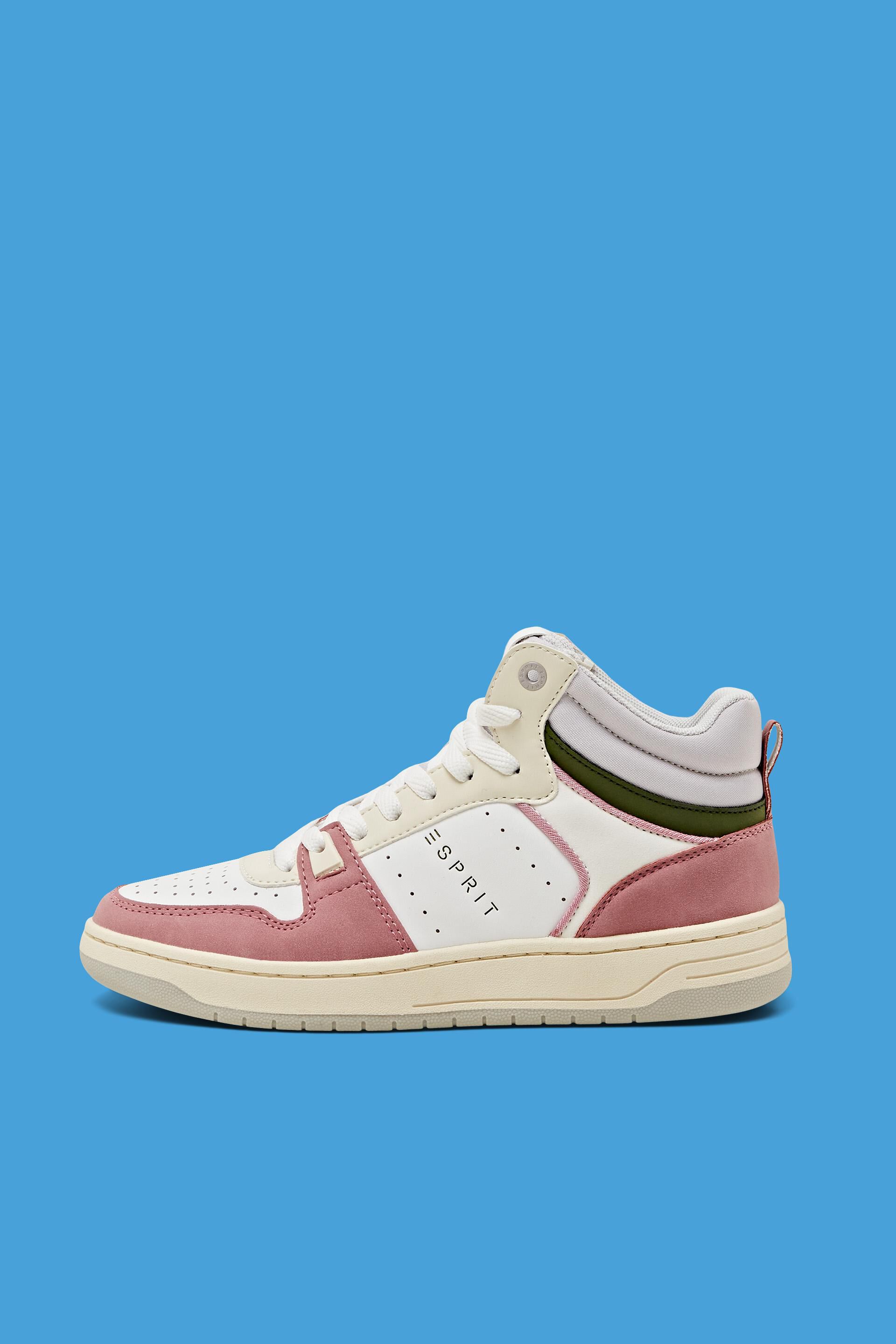 Sneakers montantes en similicuir