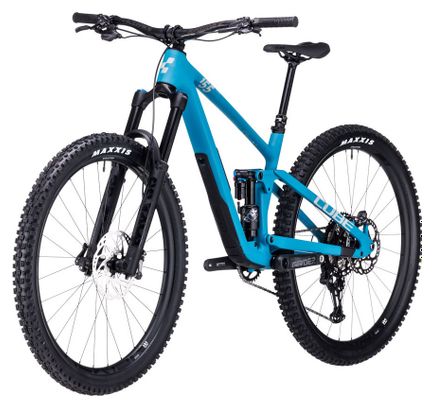 VTT Tout-Suspendu Cube Stereo One55 C:62 SLX Shimano XT 12V 29'' Bleu Bondi