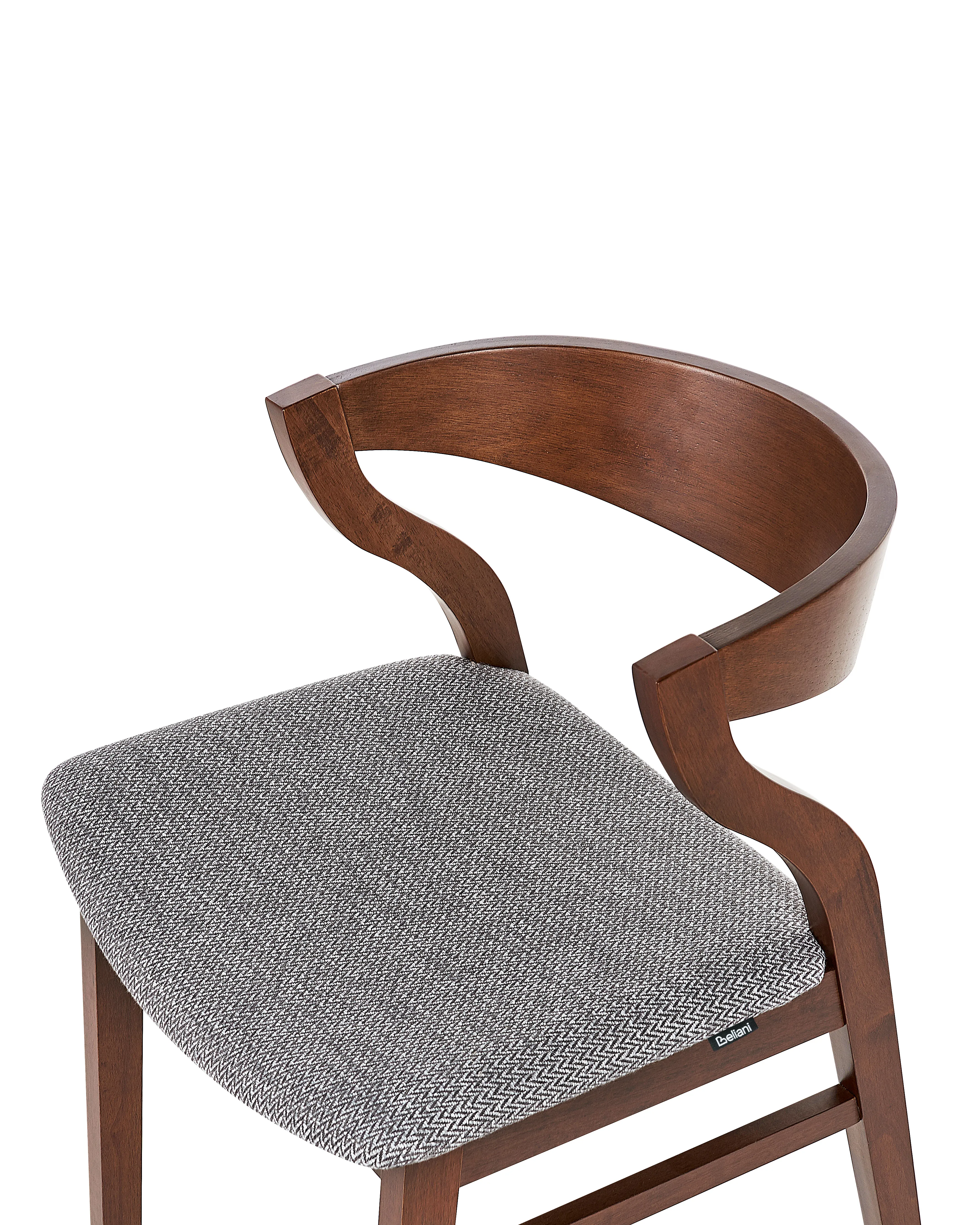 Set van 2 eetkamerstoelen MAROA Hout Lichtgrijs