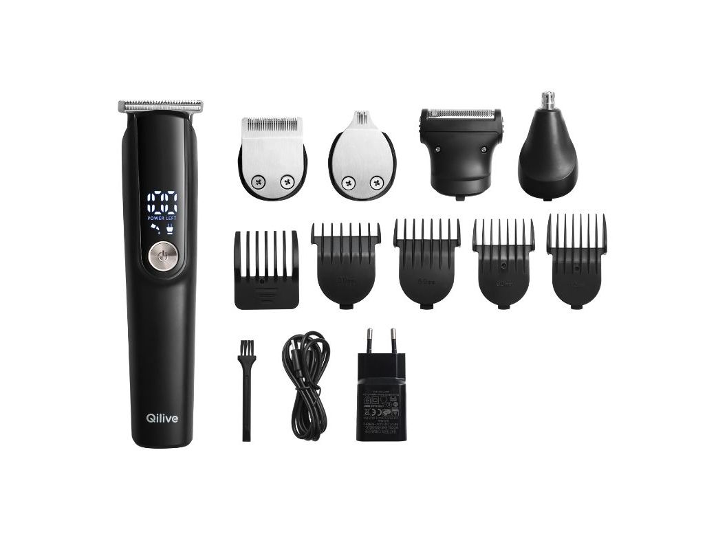 APARADOR DE BARBA QILIVE Q.7212 GROOMING SET 5 EM 1