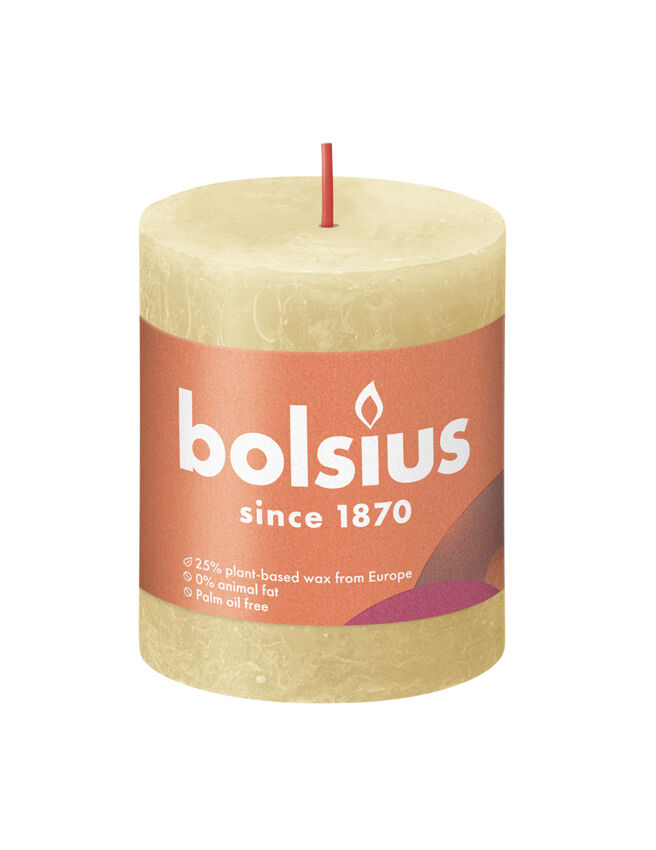 Bolsius - Kaars - 8 cm - Beige