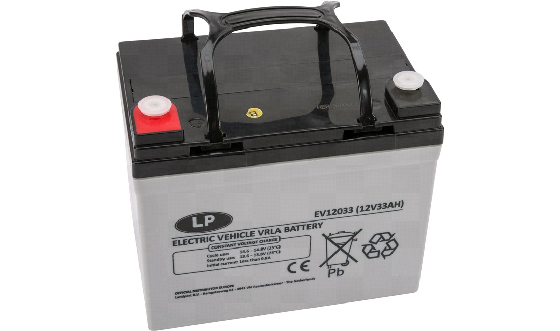 Batteri LP 12V-33Ah VRLA EV12033 T6 AGM SLA