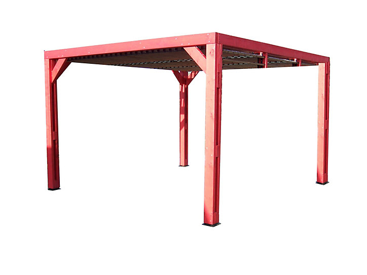 Pergola autoportante manuelle bois Habrita THO3531T 3,41 x 3,13 m