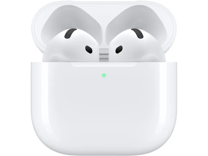 Apple AirPods 4 - Ægte trådløse øretelefoner med mik. - ørespids - Bluetooth - hvid