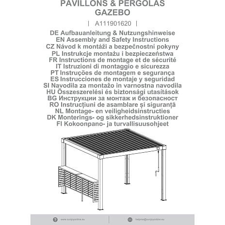 Bar multi pergola matterhorn - 3 meter
