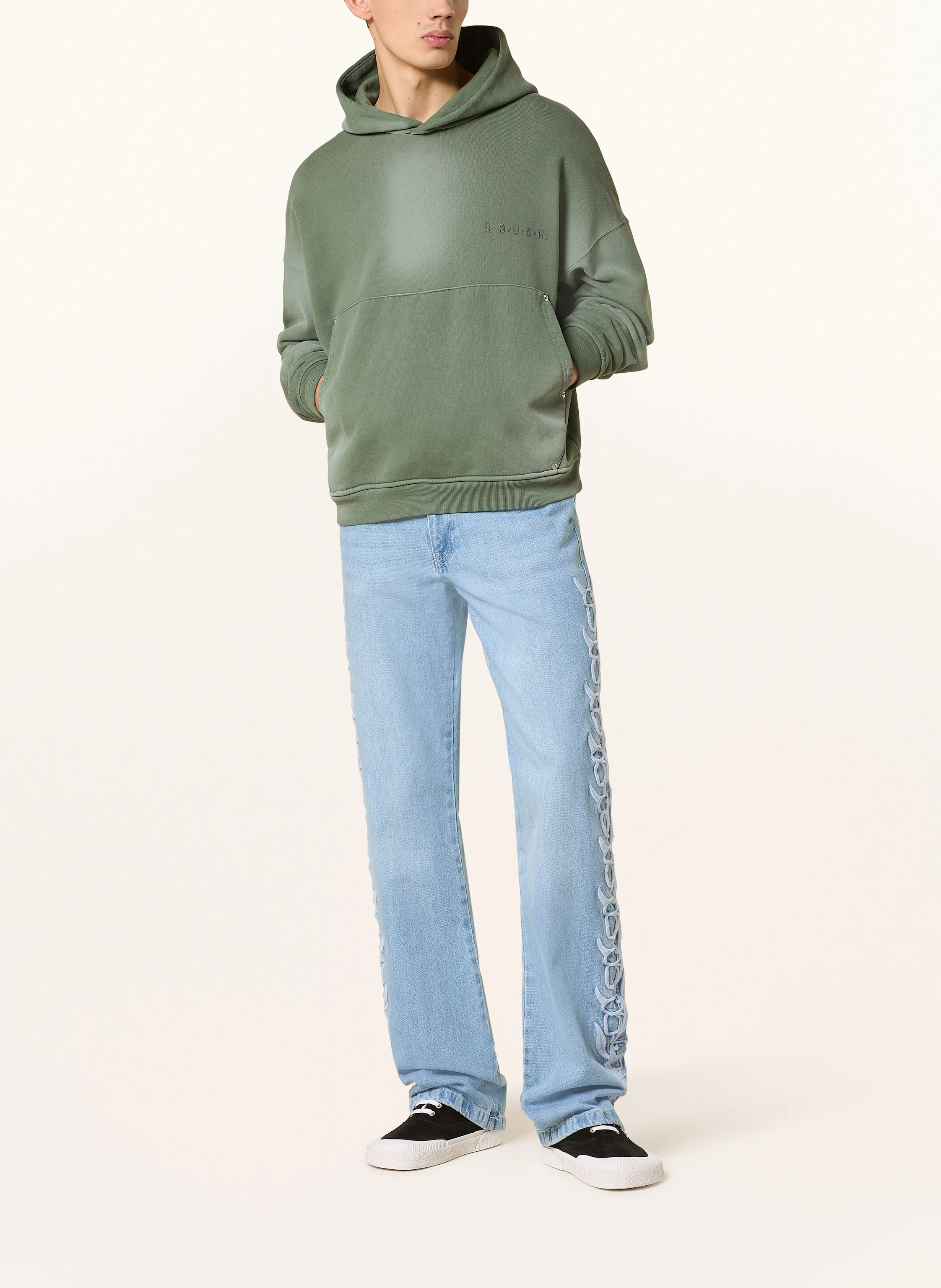 rough. Hoodie FIG LEAF