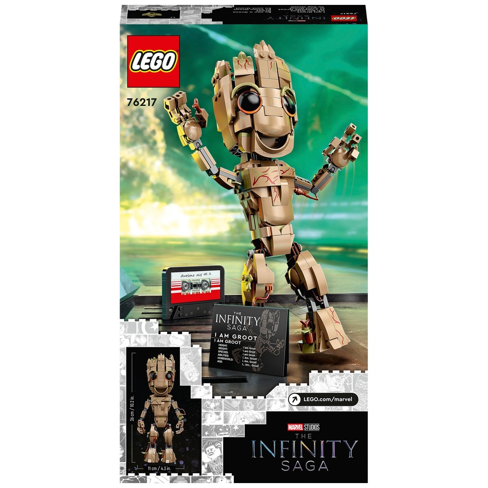 LEGO Marvel 76217 Ich bin Groot Set Baby Groot Bauspielzeug
