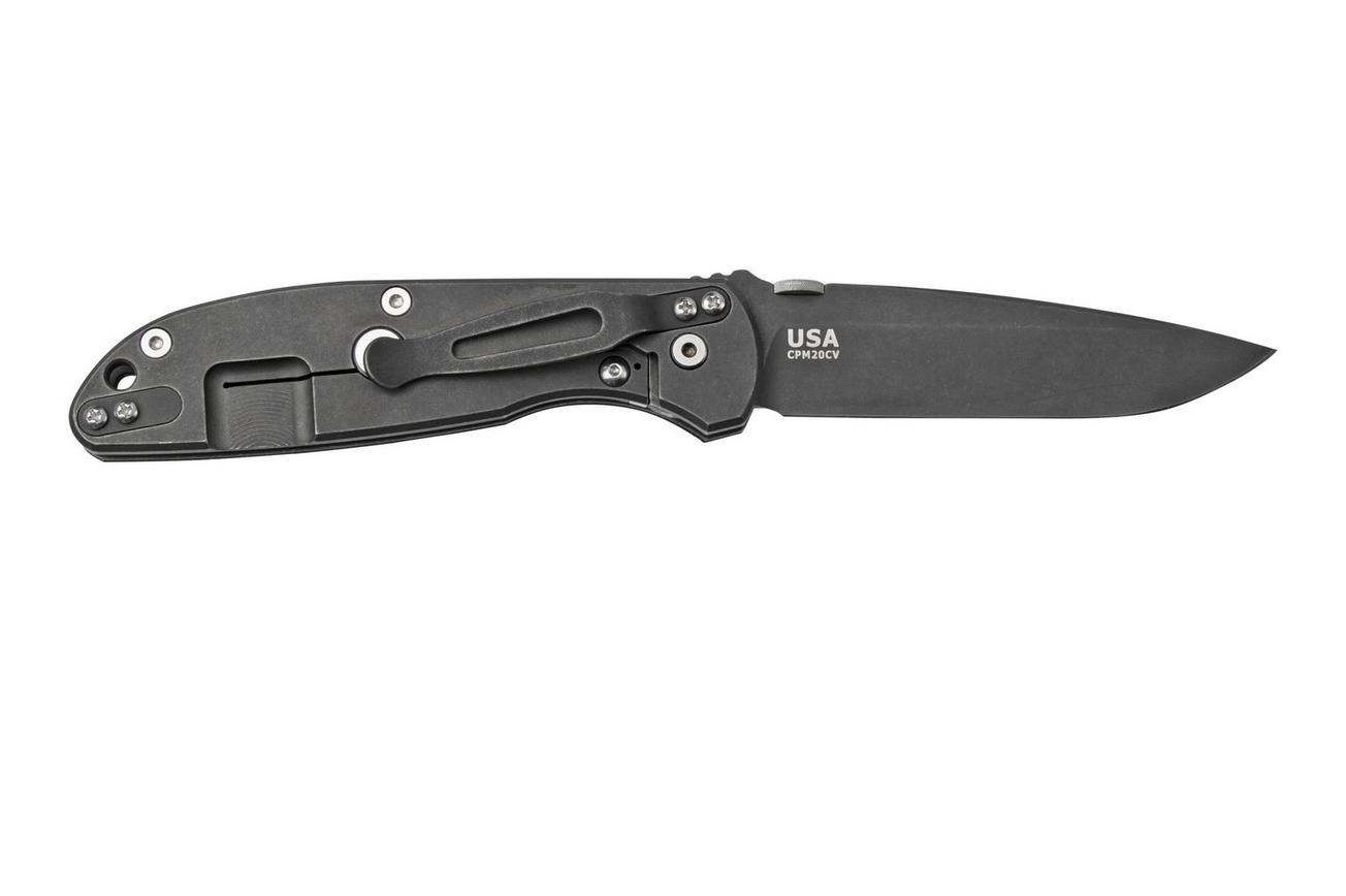 Rick Hinderer FireTac Spanto Battle Black, Black G10, zakmes