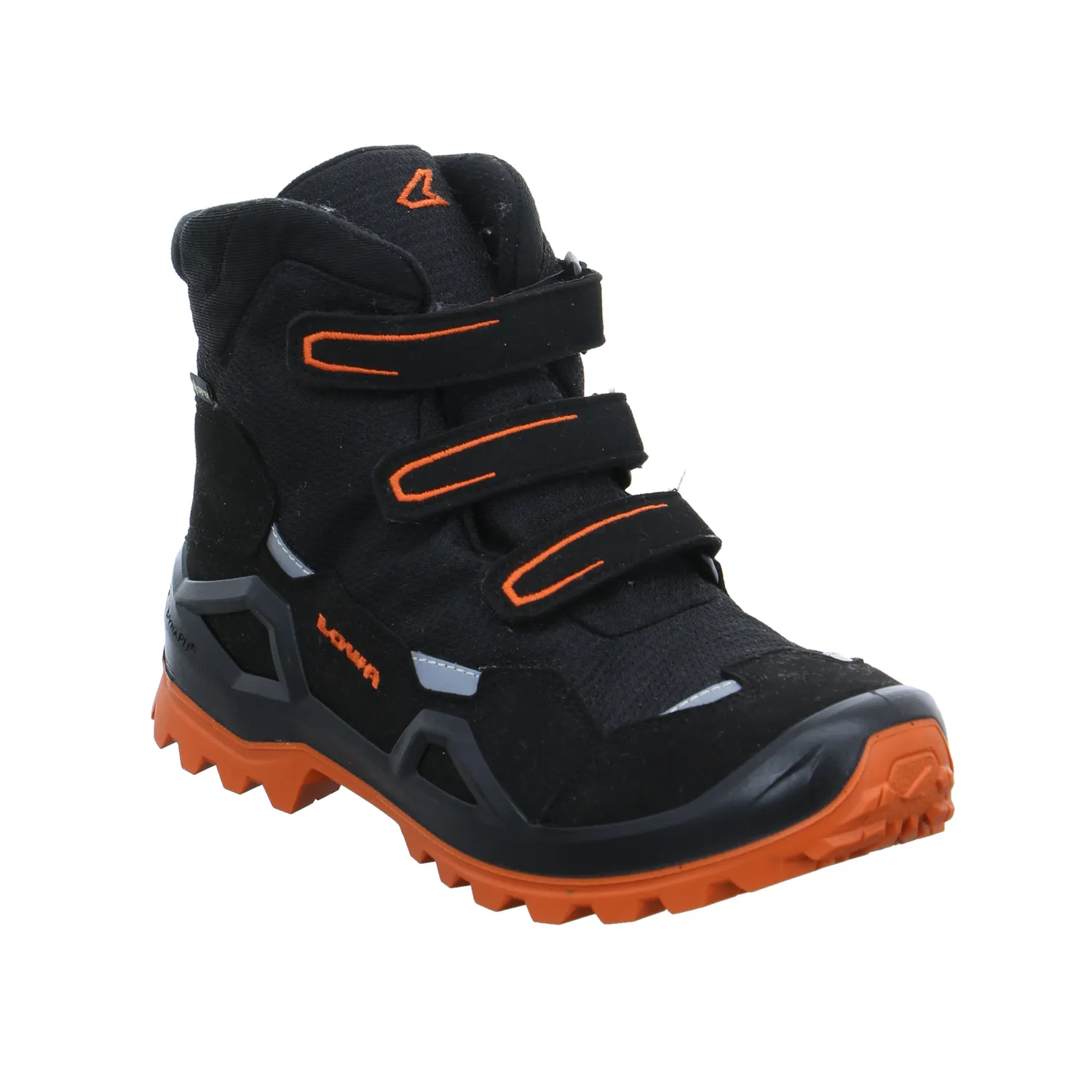 LOWA Jungen- Snowboot Membran Schwarz Textil  Winterstiefel Unisex