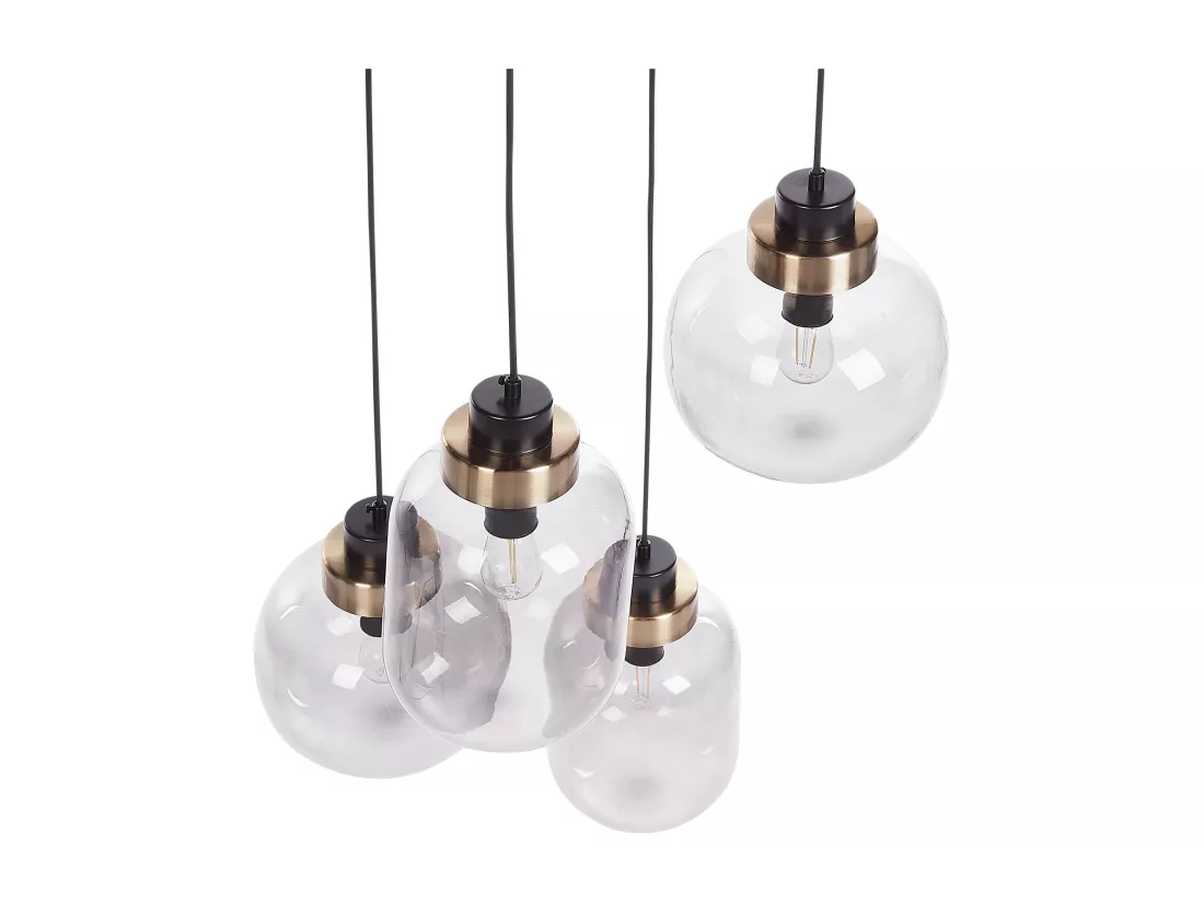 Lampe suspension ZAYANDE Verre Gris clair