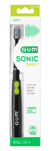 GUM Sonic Daily Tandenborstel Zwart 1ST
