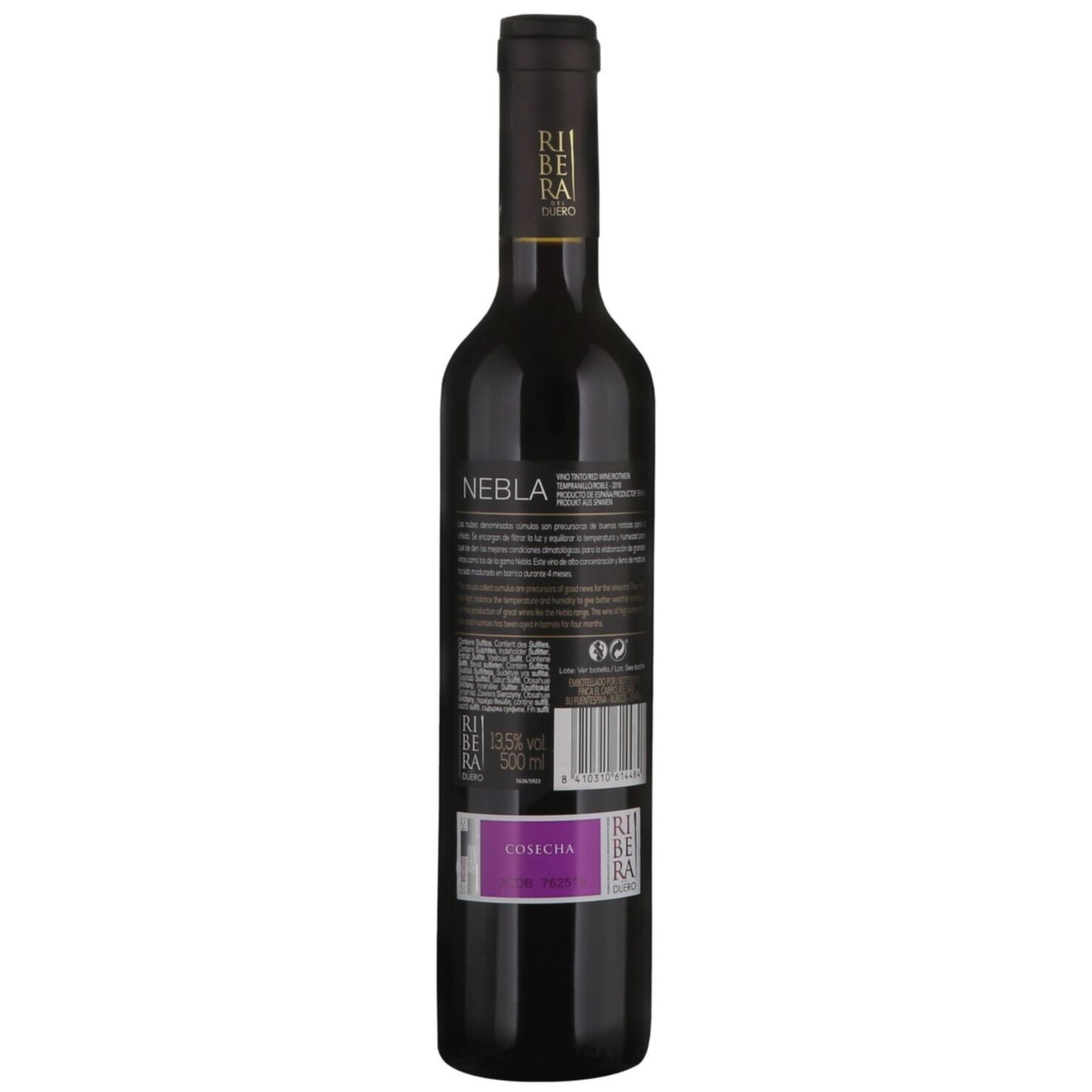 Ribera del Duero DO Tempranillo Roble Nebla Vicente Gandia -50cl
