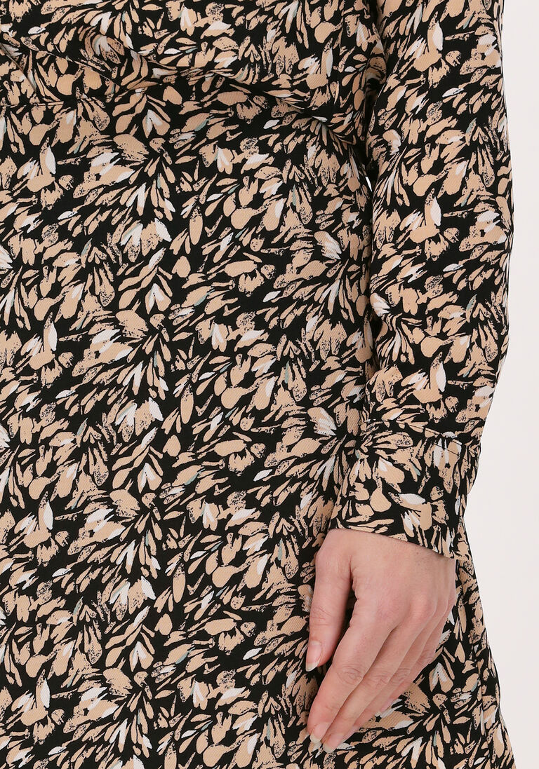 ANOTHER LABEL zwarte another label minirok varme floral skirt
