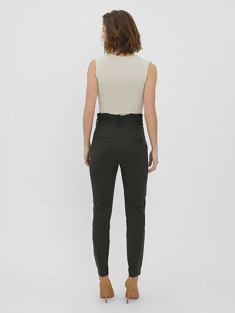 VERO MODA Highwaist Hose Loose Fit VMEVA olive