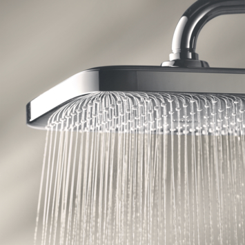 Grohe regendoucheset Quickfix Vitalio Start vierkant met handdouche en thermostaatkraan 2 standen chroom
