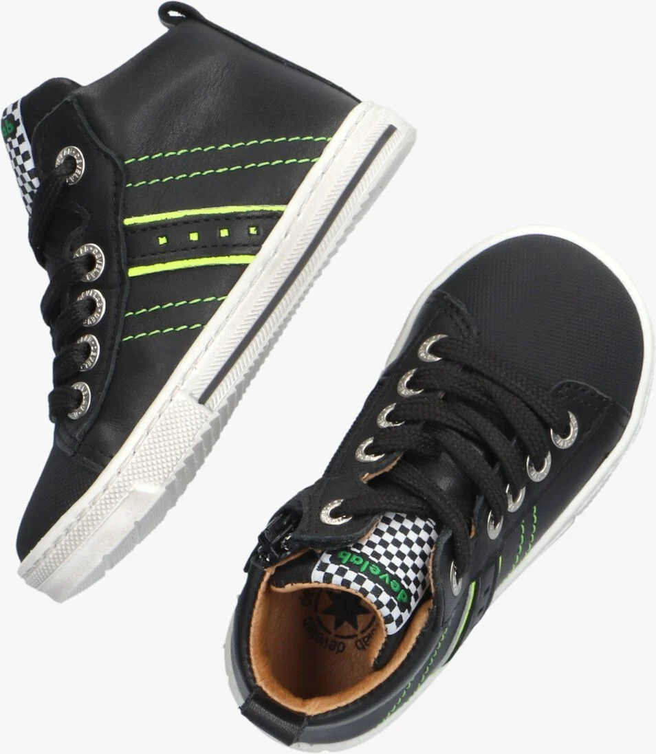DEVELAB zwarte develab hoge sneaker 41905