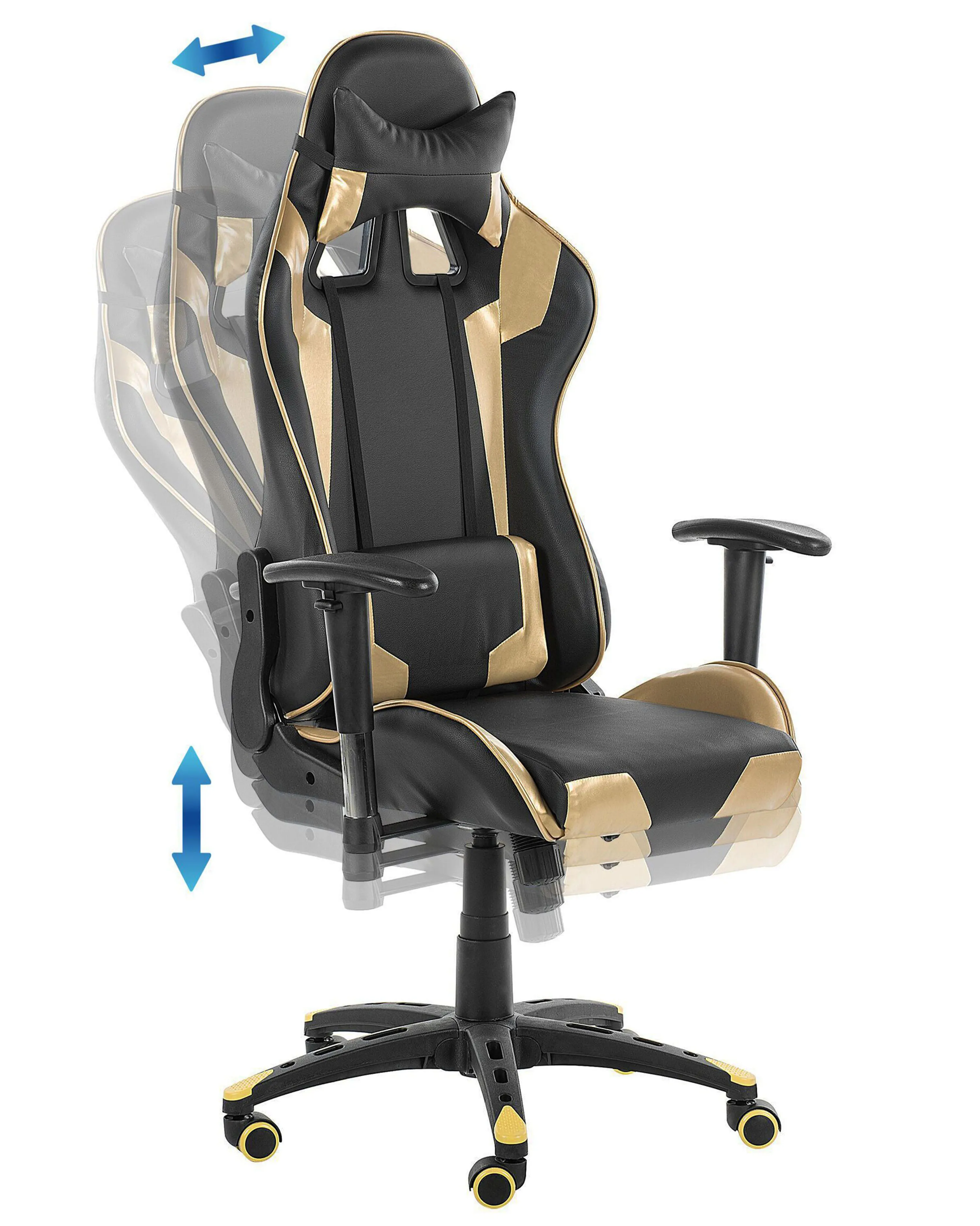 Gamestoel KNIGHT Kunstleer Goud