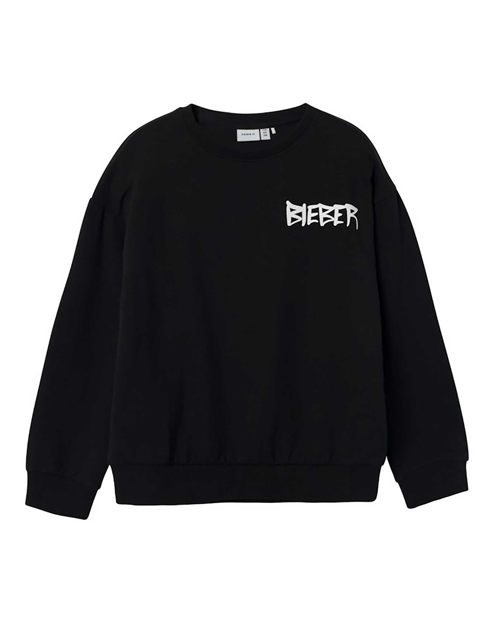 Sweatshirt NKFJABS JUSTINBIE TEDDY in black