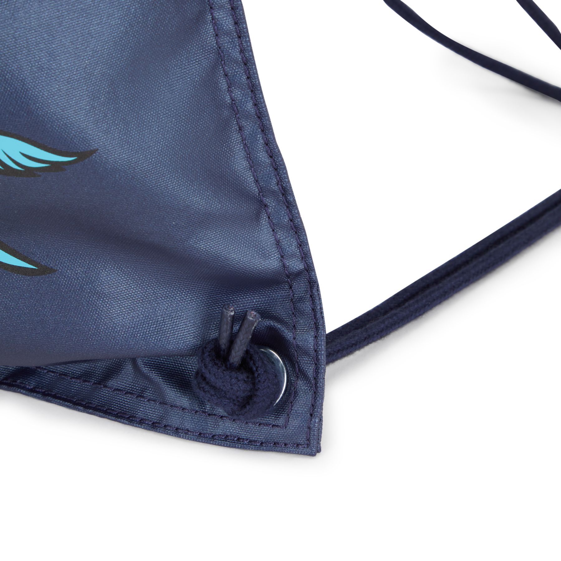 SUPERTABOO Sac Moyen avec Cordon de Serrage et Poche Frontale - Admiral Blue Palm