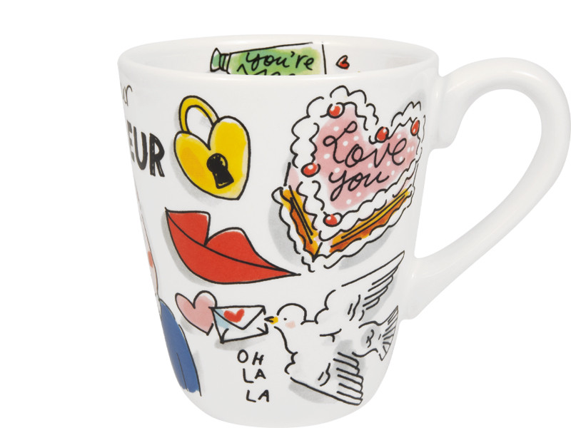 Beker 0.35L Valentijn Monsieur