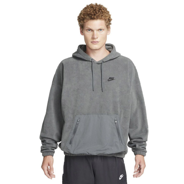 Nike Club Fleece Polar Fleece Haettetroje Grå