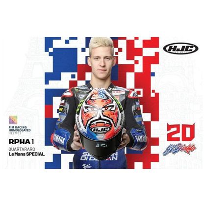 Casque Hjc RPHA 1 - QUARTARARO LE MANS SPECIAL - Blanc / Rouge