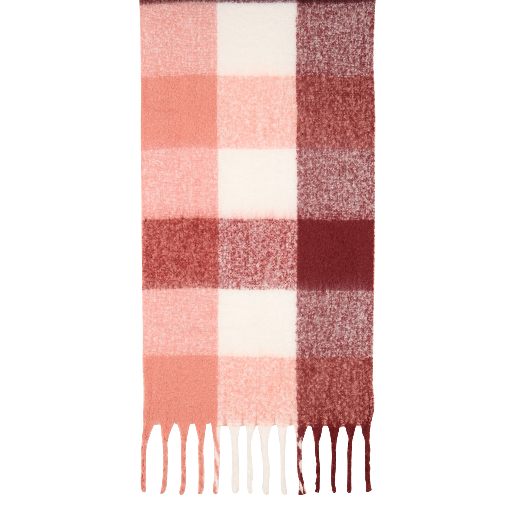 Echarpe à carreaux | Rose