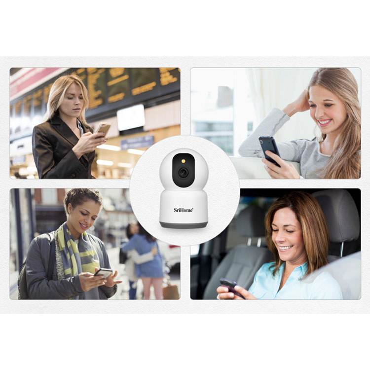 (4MP) 2.4/5GHz WiFi IP PTZ Kamera HD 1080p mit IR LED Nachtsichtfunktion / Bewegungserkennung / AP / Audio / Micro SD Slot (iOS/Android)