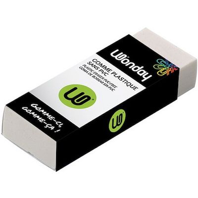 Wonday - Gomme blanche sous plastique - 39mm