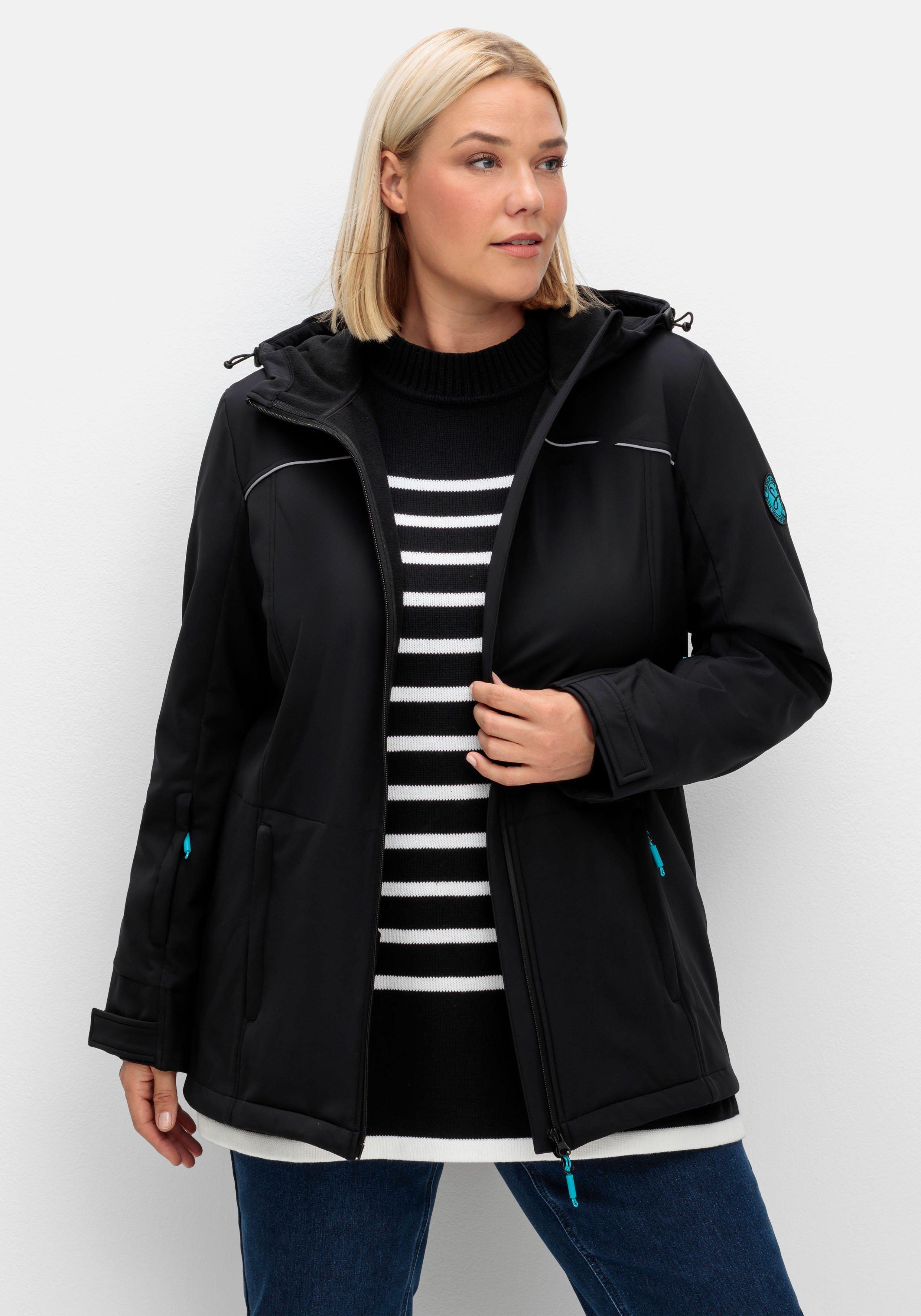 Skijacke aus Softshell, wasser- und windabweisend