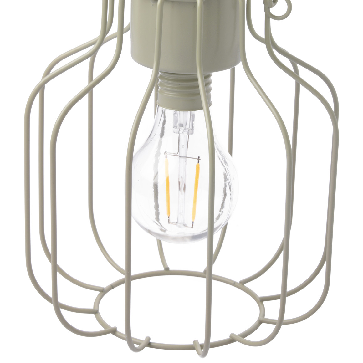 My Home LED-Solarleuchte aus Metall grau