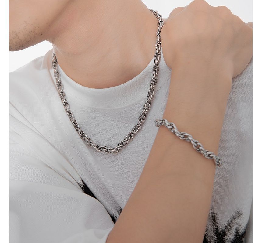 Black Degree - Armband / ketting van roestvrij staal