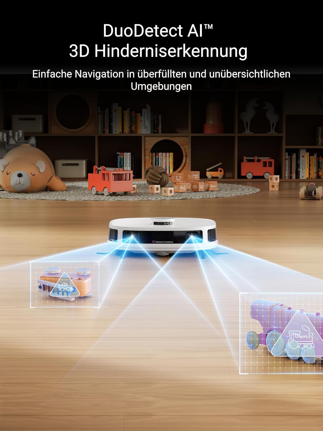 Eureka J12 Ultra Roboterstaubsauger mit Wischfunktion (Selbstentleerung, Wasch- und Trocknung), 5000Pa Saugkraft, Rotierende Wischfunktion, Dual-LiDAR Navigation, 3D KI-Hindernisvermeidung