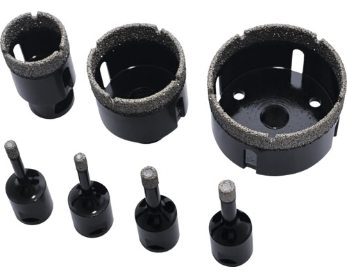 Akkit Diamantboorset M14 7-delig voor haakse slijpers