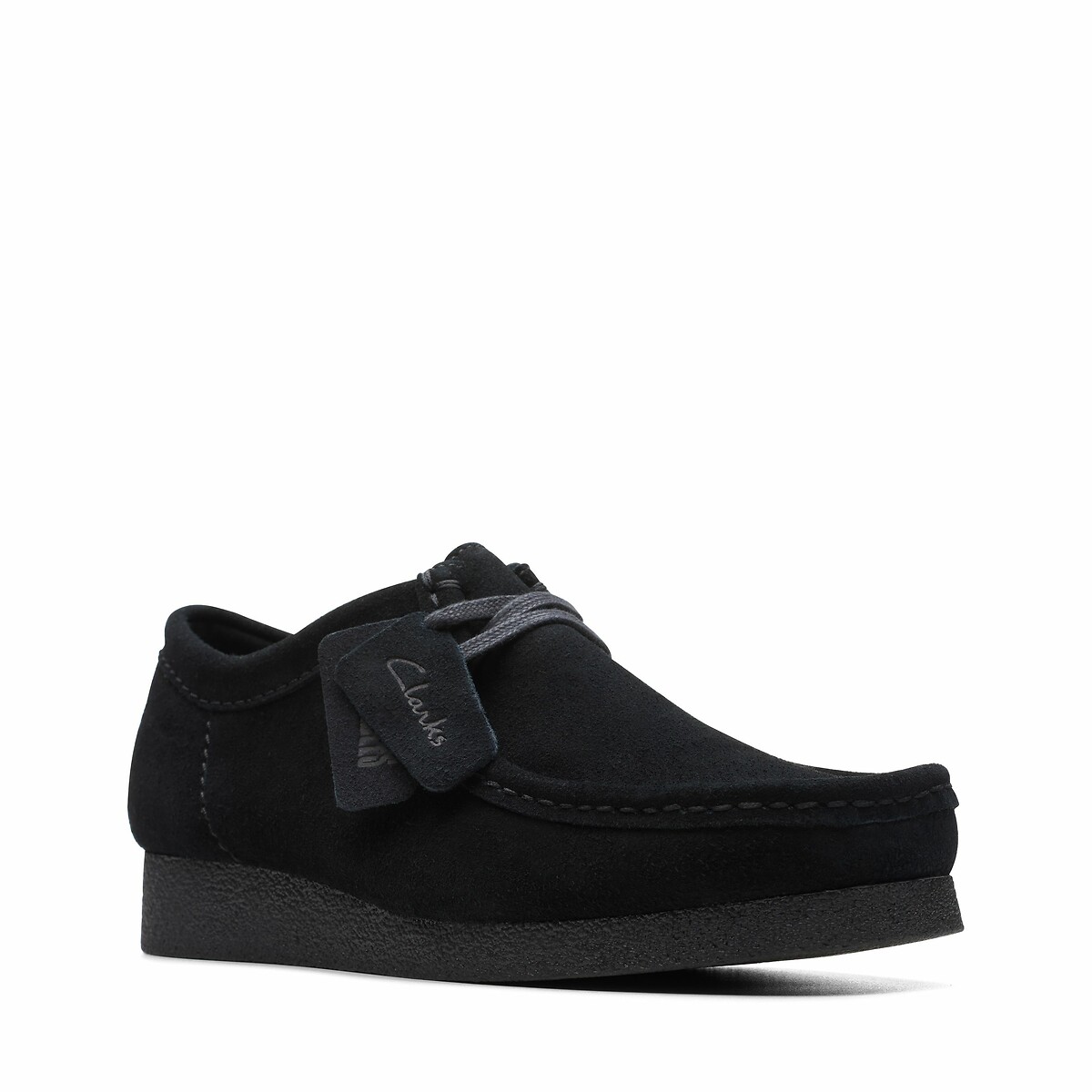 CLARKS<br>Derbies Wallabee em couro camurça