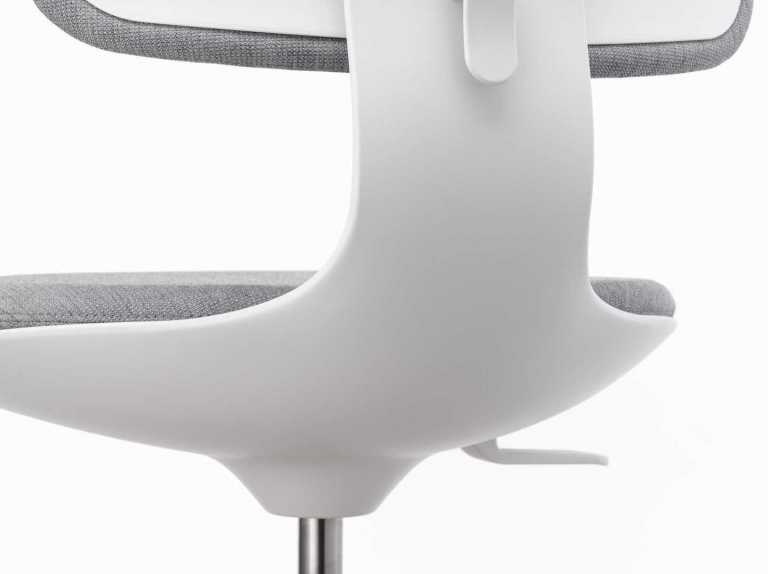 Vitra Rookie bureaustoel low yellow/pastel green, grijs onderstel
