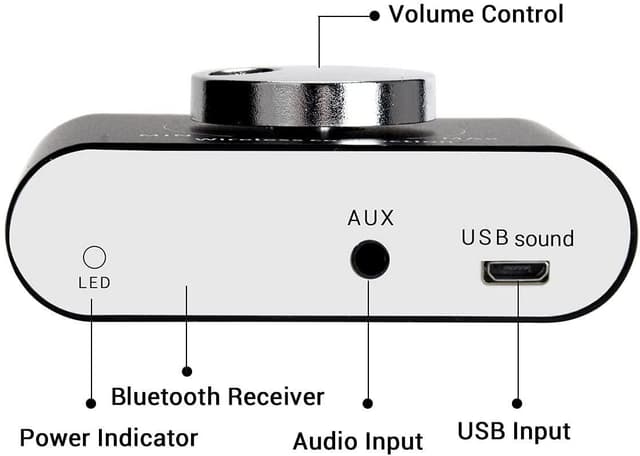 Bluetooth 5.0 stereo digital audio-forstærker 2x30W AUX / USB / BT