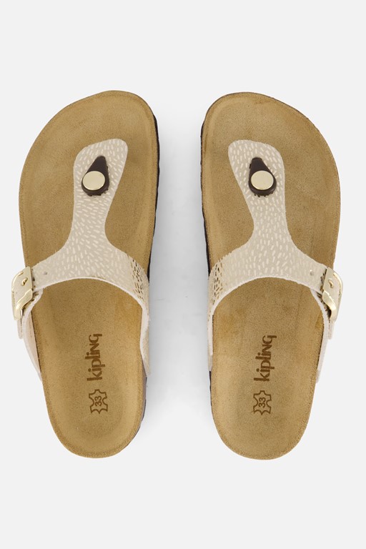 Kipling Pepita 3 Sandalen goud Leer