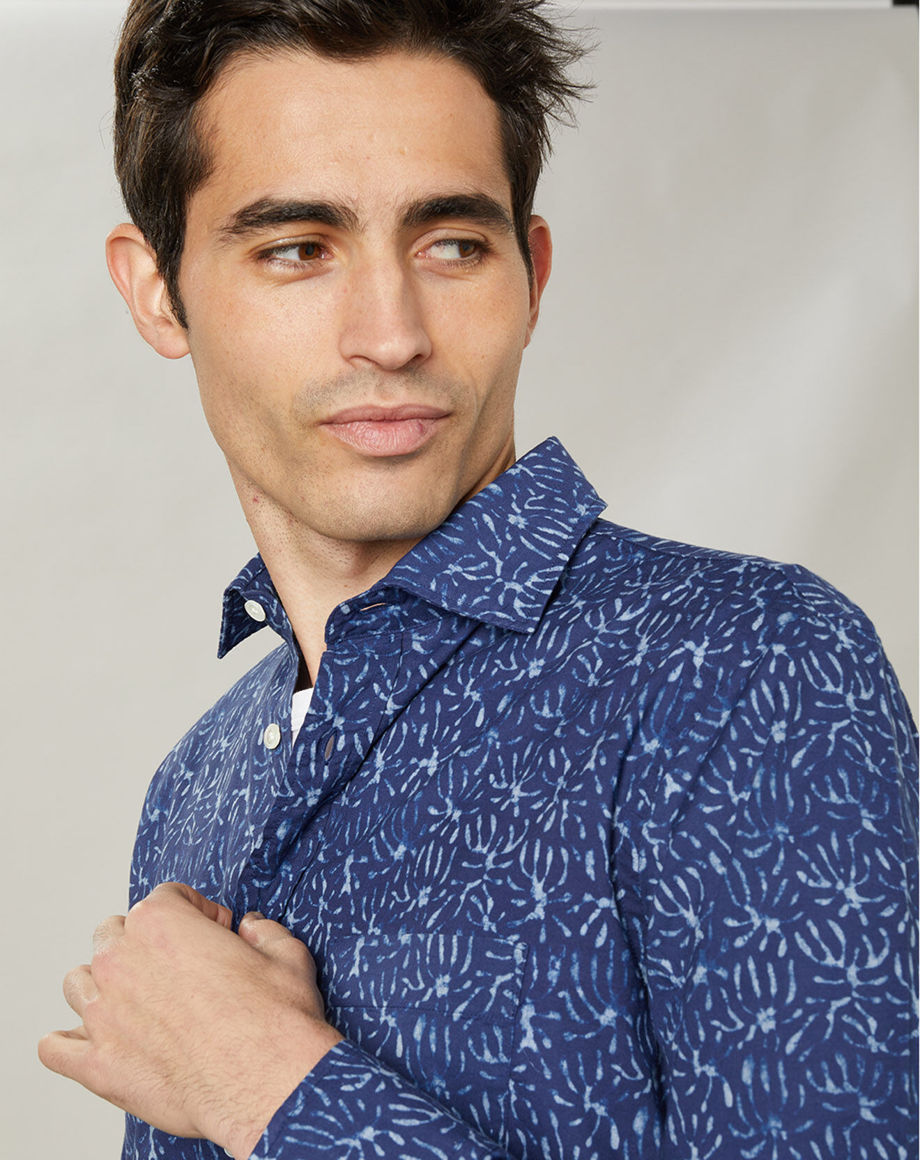 Hartford Chemise regular Paul indigo