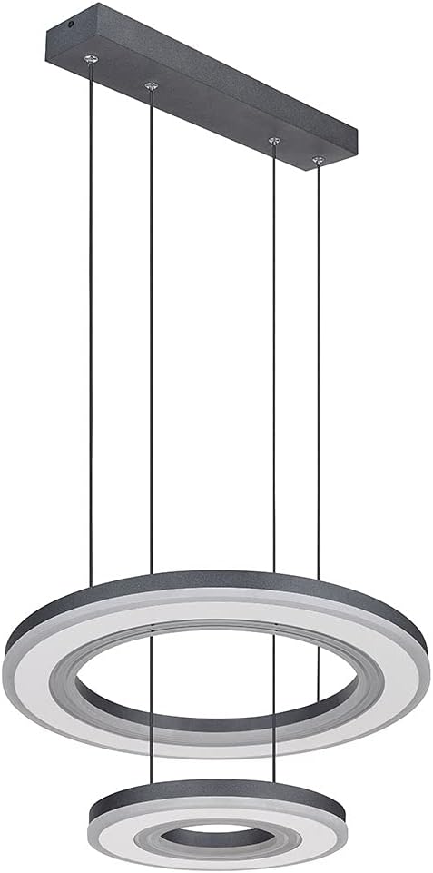 GLOBO Hängelampe Pendelleuchte dimmbar LED Fernbedienung Ring-Design weiß opal H120cm